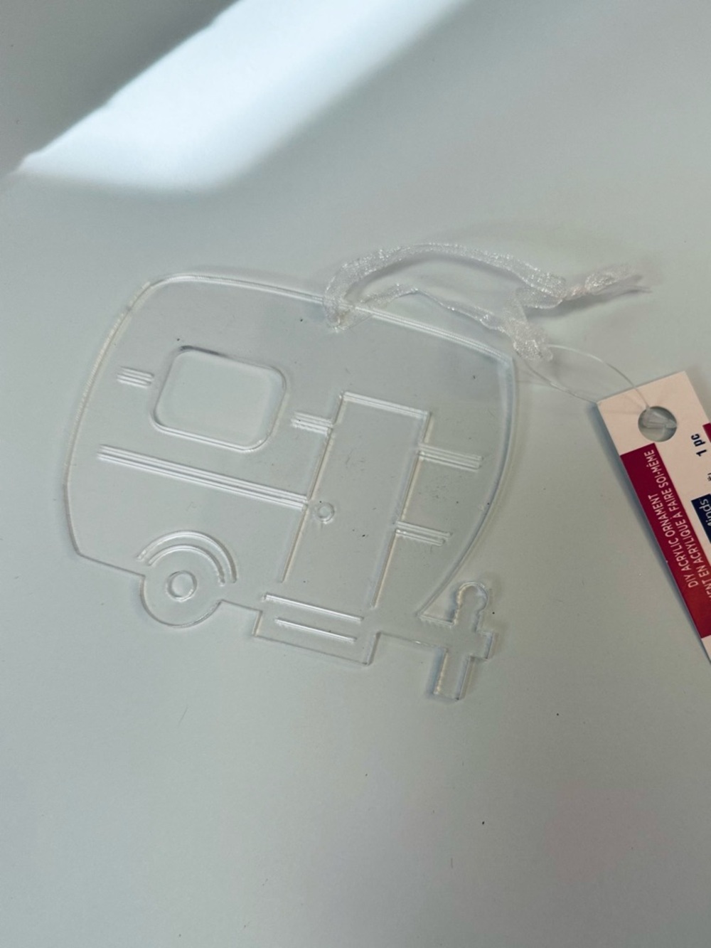 5 for $10 Clear Acrylic Camper Ornament DIY Craft Trailer Christmas decor